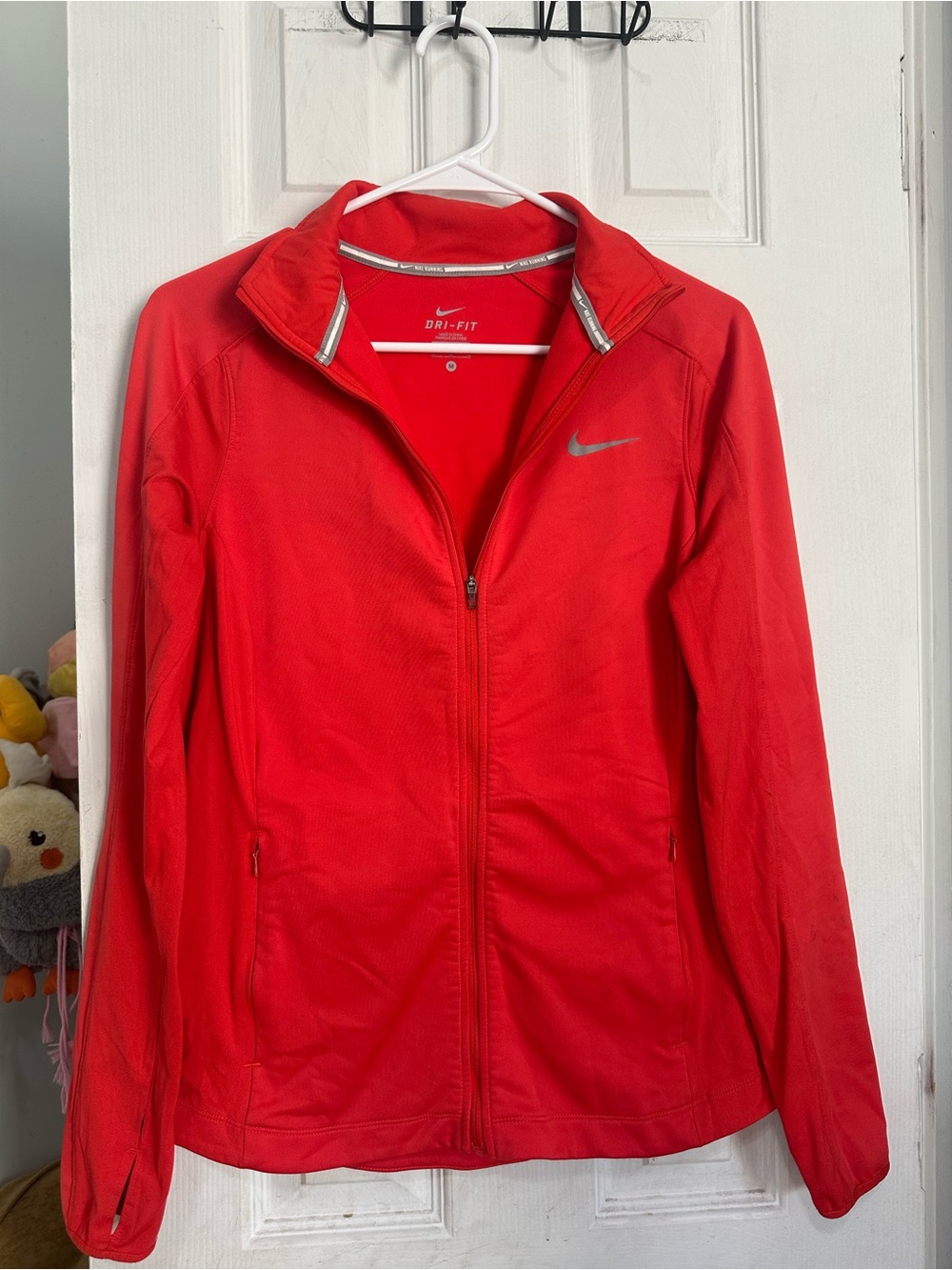 Nike Women’s Orange Dri-FIT Full-Zip Utility Jacket